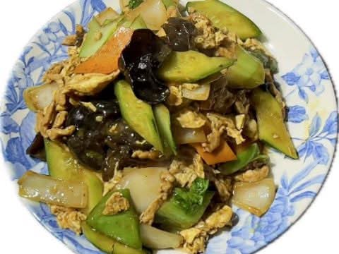 Pork Fillets with Wood Ear Fungi (木须肉)(U)